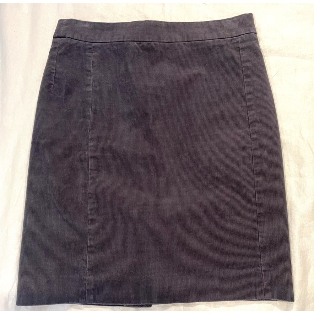 J. Crew Gray Pencil Skirt, corduroy, Timeless Elegance
